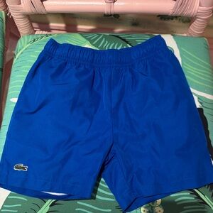 Lacoste boys  Vibrant Blue Athletic Shorts